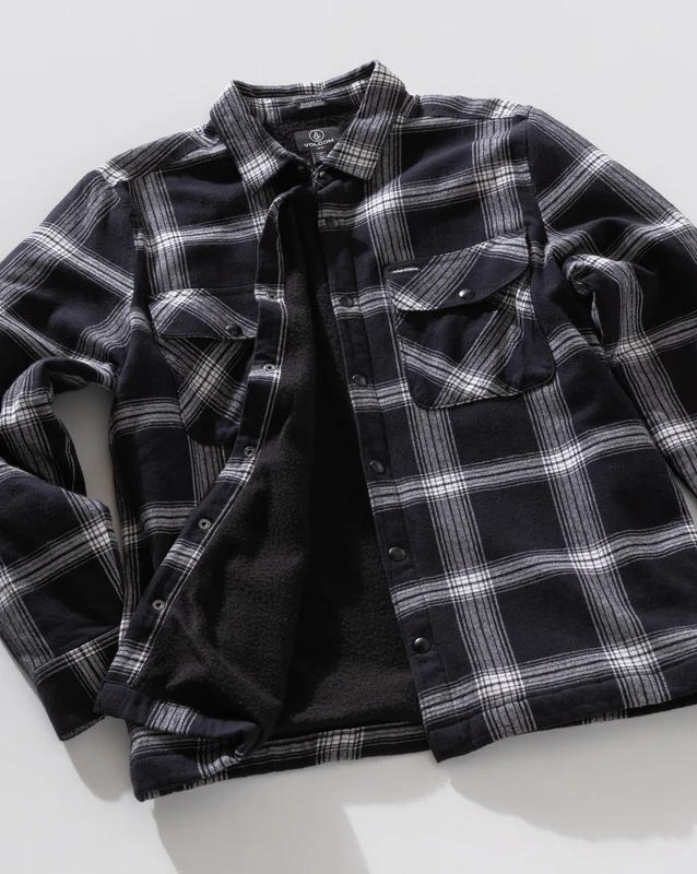 Camisa Manga Longa Volcom Wilderstone Black GG / Preto