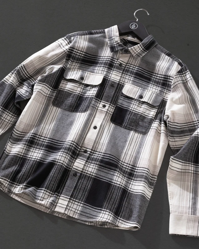 Camisa Manga Longa Volcom Park Dirty White G / Branco