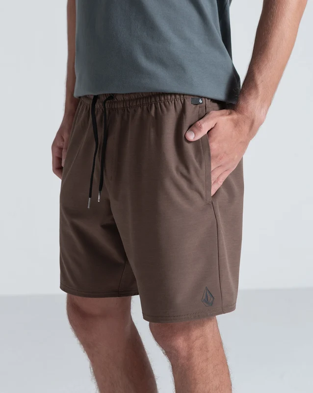 Shorts Volcom Nomoly Ew 18 Brown Stone G / Marrom