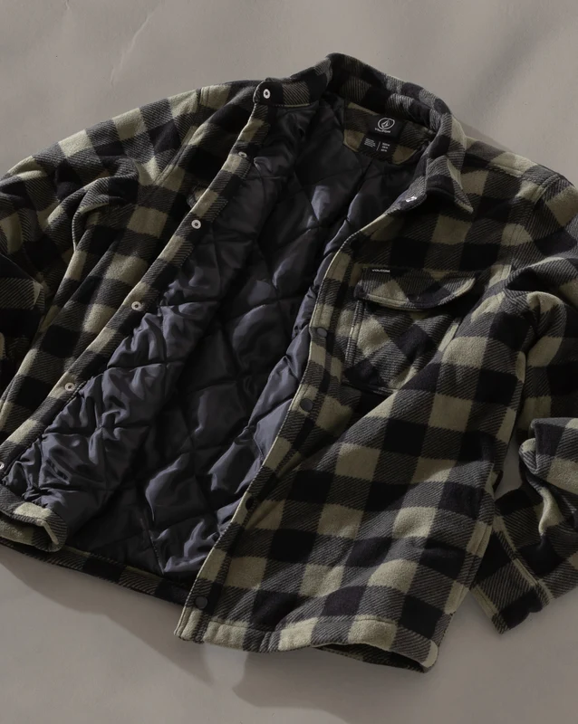Jaqueta Leve Volcom Bowered Lined Dark Olive G / VERDE OLIVA