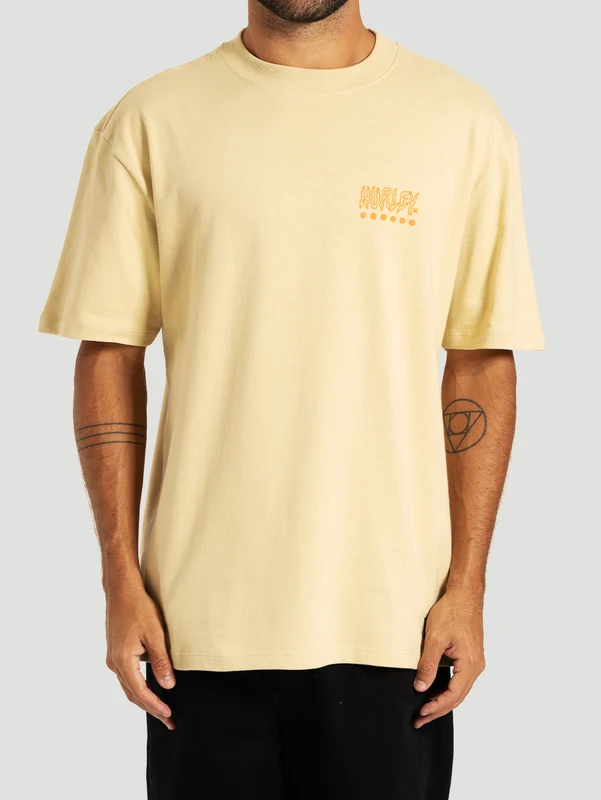 Camiseta Especial Max Fit Bege Hurley Psyko M / BEGE