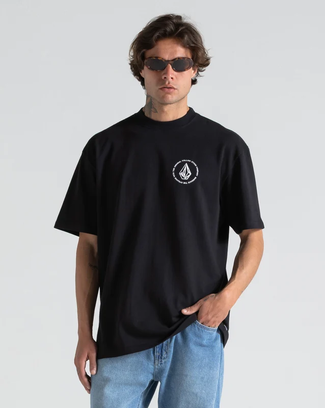 Camiseta Comfort Fit Volcom Classics Preta M / Preto