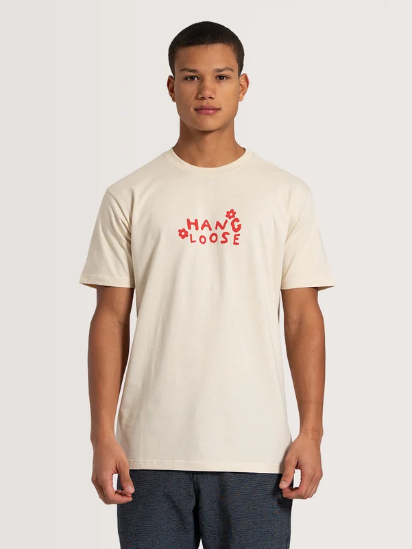 Camiseta Manga Curta Off White Hang Loose Hippie GG / OFF WHITE