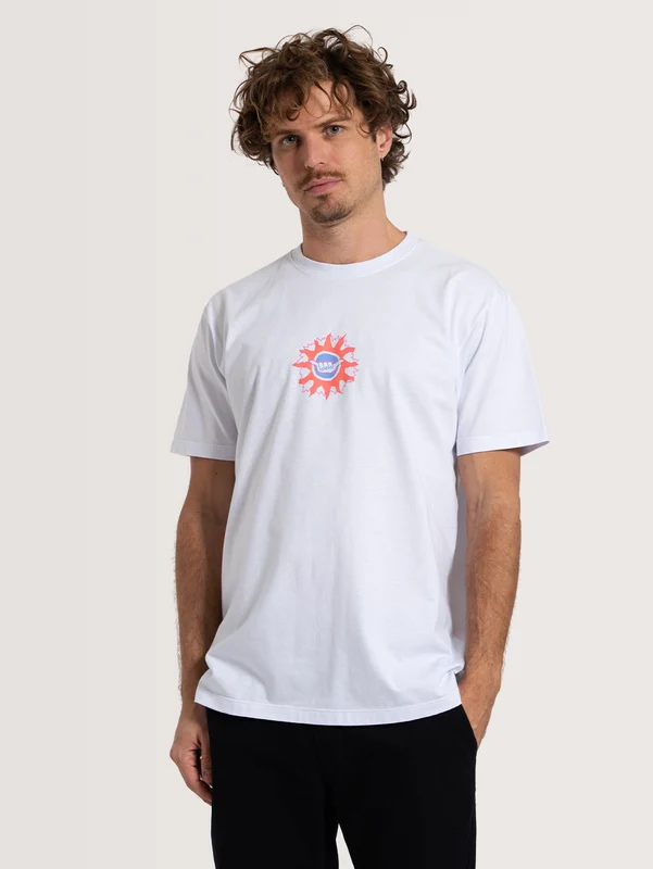 Camiseta Manga Curta Branca Hang Loose Genuine GG / Branco