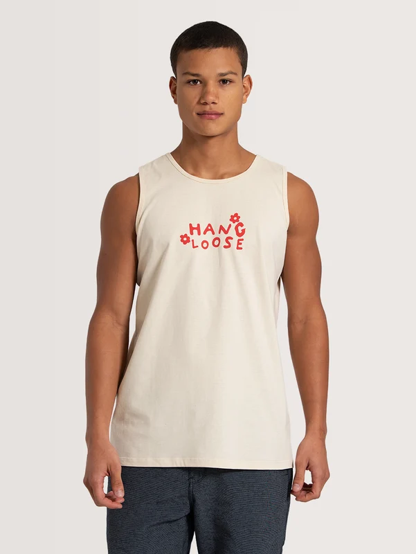 Regata Branca Hang Loose Hippie P / Branco