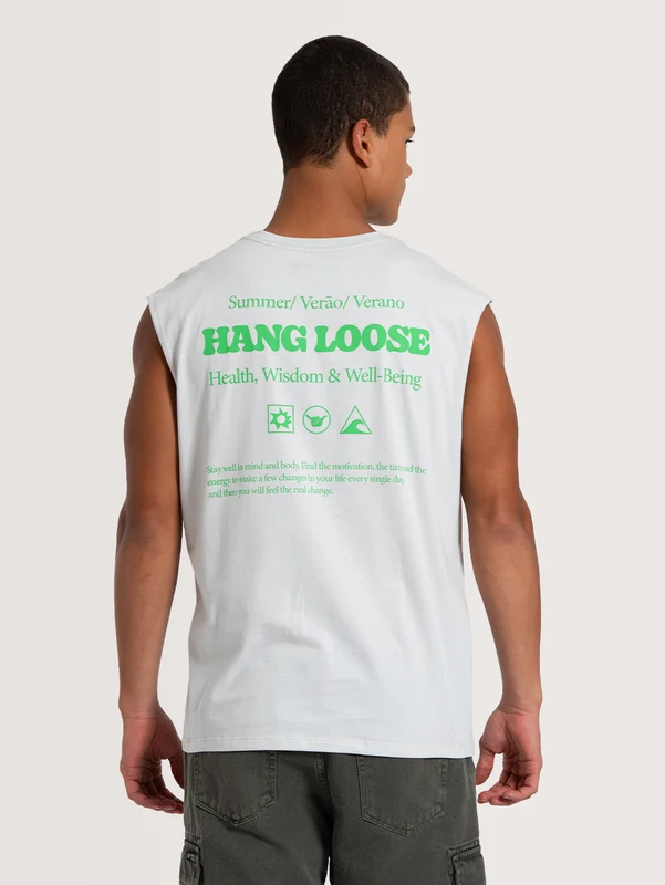 Regata Especial Gelo Hang Loose Wisdom GG / Cinza