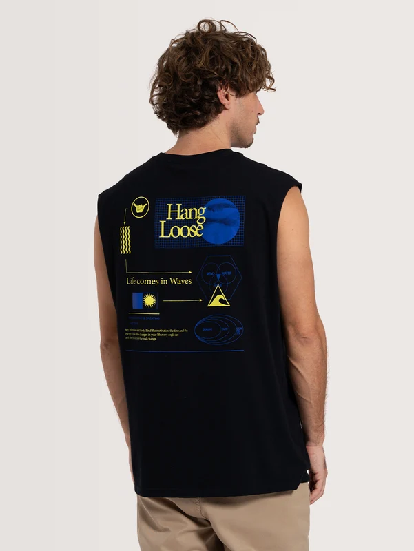Regata Especial Preta Hang Loose Clouds P / Preto