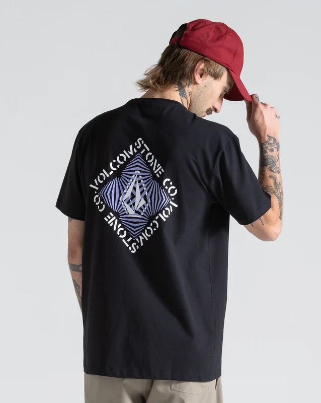 Camiseta Volcom Obtical Preta GG / Preto