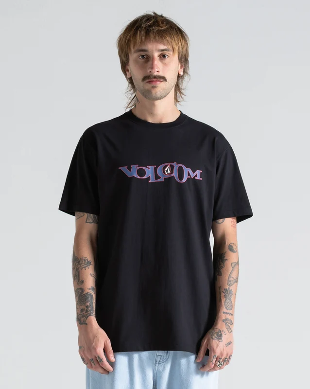 Camiseta Volcom Skidder Preto GG / Preto