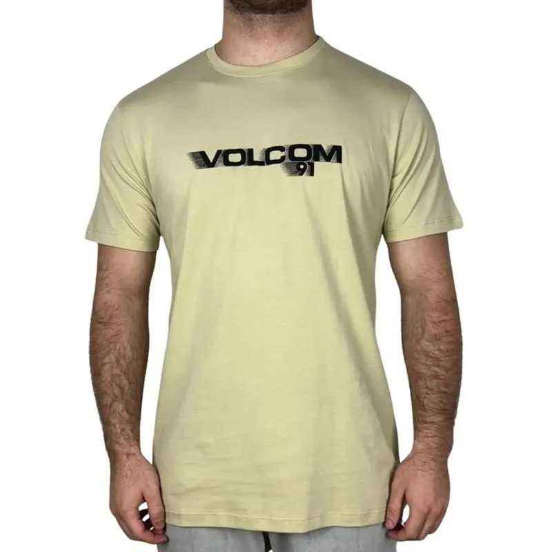 Camiseta Volcom Olympian SM26 Masculina Bege M / begê