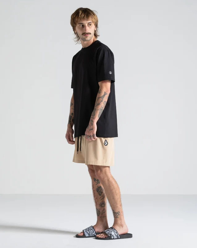 Camiseta Volcom Solid Stone Preta G / Preto