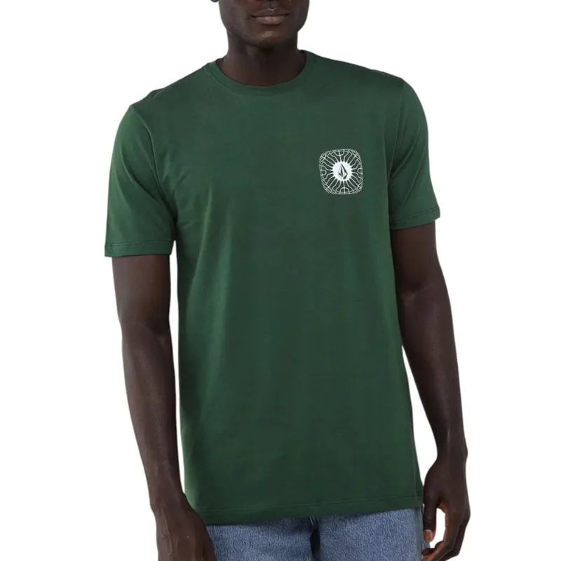 Camiseta Volcom Silk Frequency Verde Escuro