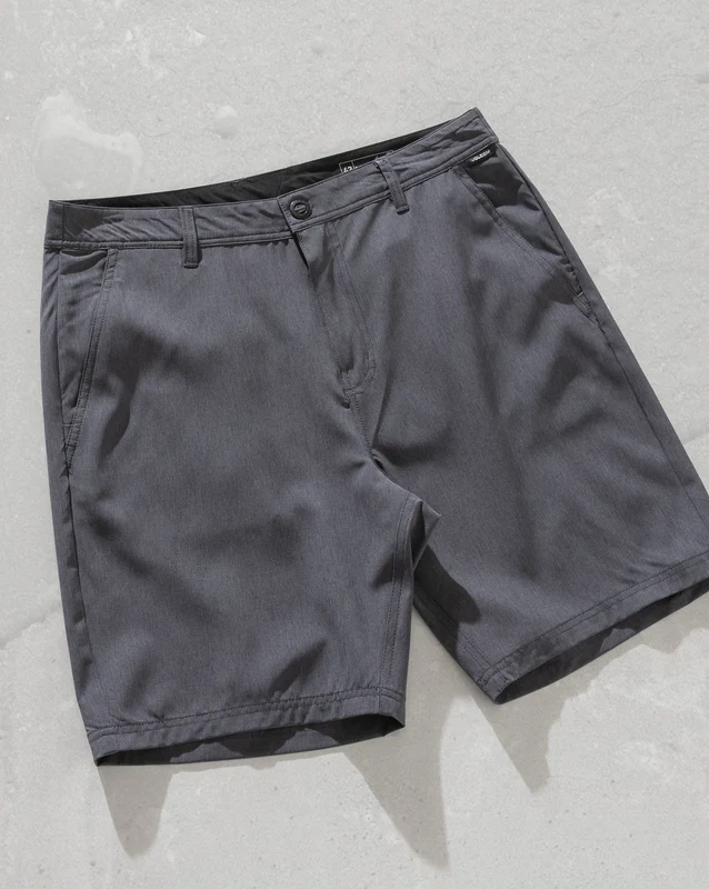 Walkshort Híbrido Volcom Thriller Hybrid Black Heather 40 / Cinza