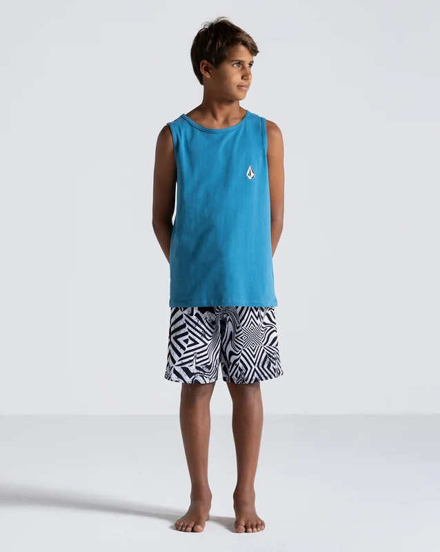 Regata Volcom Iconic Stone Juvenil Azul 08 / AZUL
