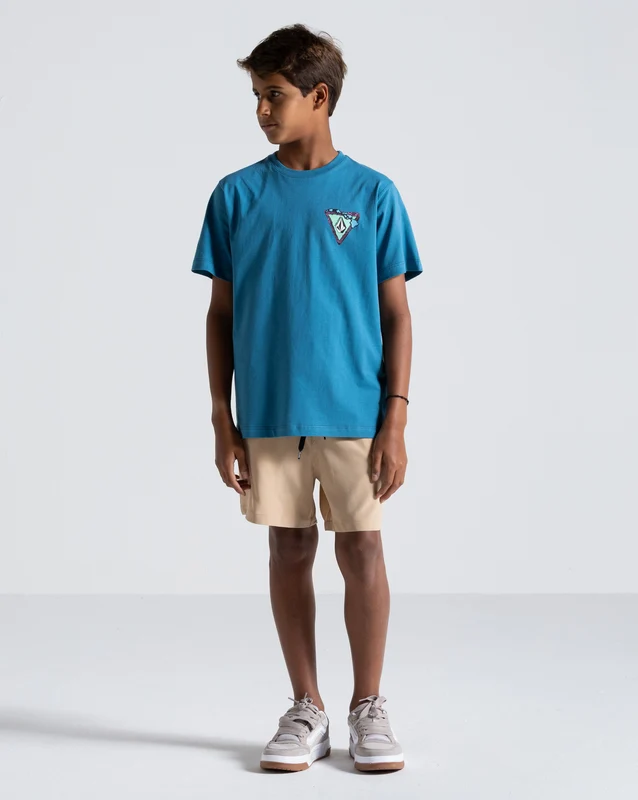 Camiseta Volcom Hi Loops Juvenil Azul 10 / AZUL