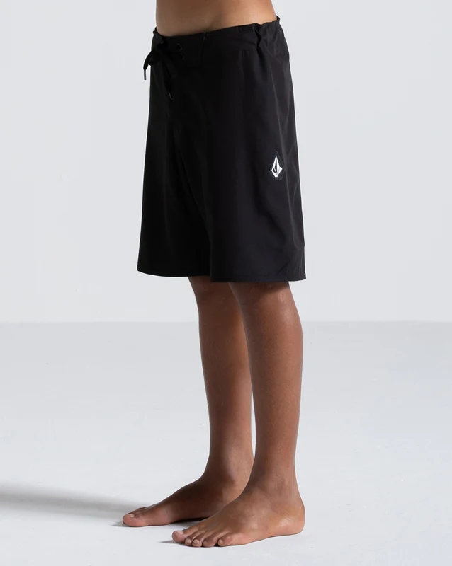Boardshort Volcom Lido Solid Juvenil Preto 10 / Preto