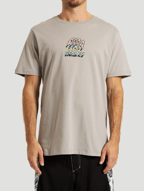 Camiseta Manga Curta Cinza Hurley x Etam Panther G / Cinza