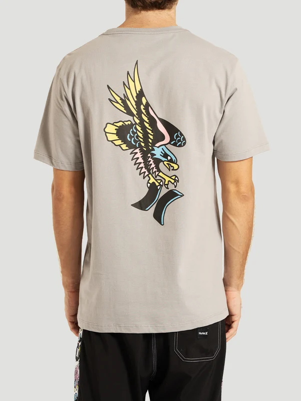 Camiseta Manga Curta Cinza Hurley x Etam Eagle P / Cinza