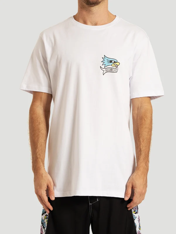 Camiseta Manga Curta Branca Hurley x Etam Eagle G / BRANCO