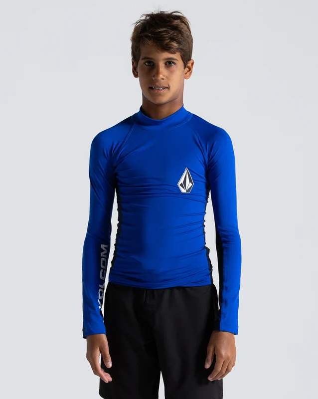 Lycra Volcom Lido Solid Juvenil Azul Marinho 12 / Azul Marinho