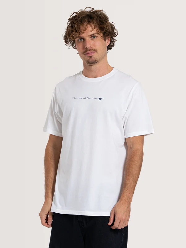 Camiseta Especial Branca Hang Loose Vibes P / BRANCO
