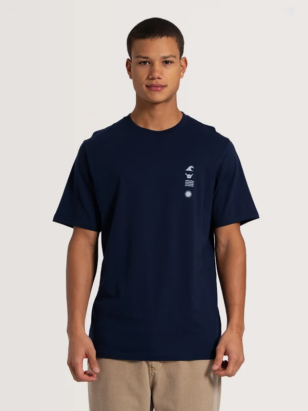Camiseta Especial Azul Escuro Hang Loose Vibes M / AZUL ESCURO