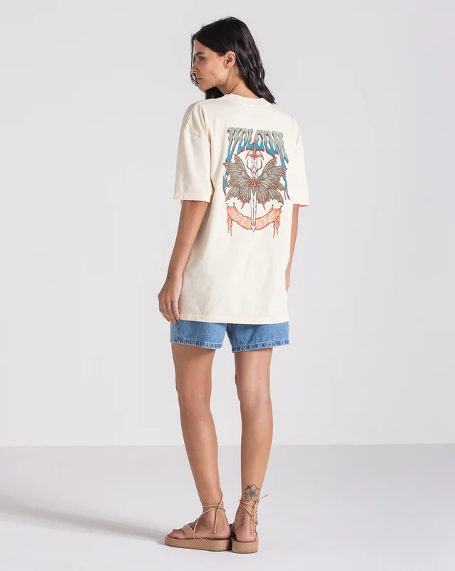 Camiseta Especial Volcom Moth Off White M / Off White