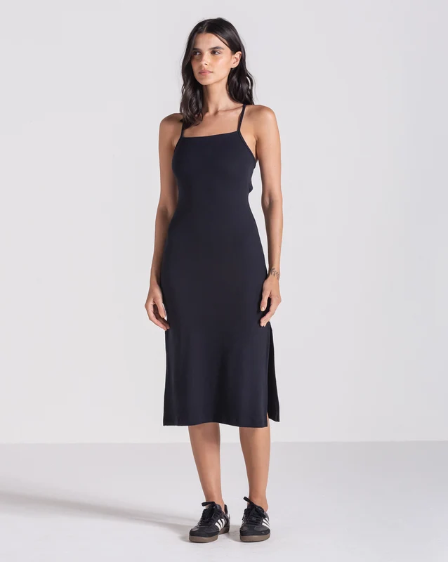 Vestido Volcom Backless Preto GG / Preto