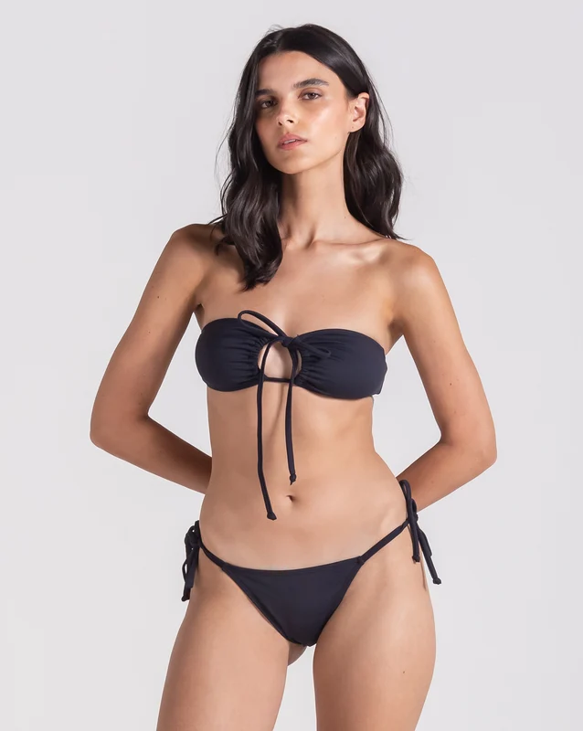 Biquini Volcom Halter Bandeu Preto G / Preto