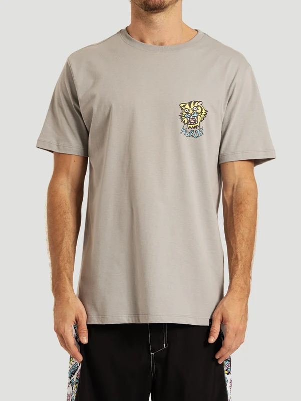 Camiseta Manga Curta Cinza Hurley x Etam Tiger P / Cinza
