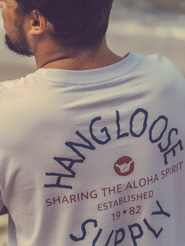 Camiseta Manga Curta Branca Hang Loose Aloha GG2 / Branco