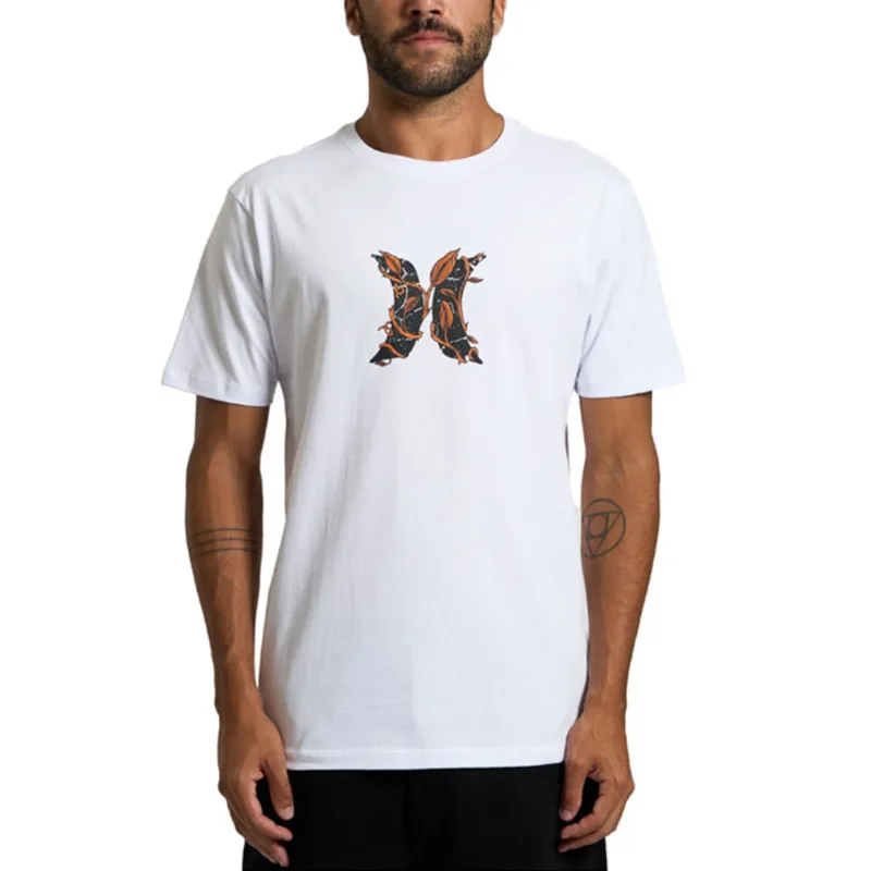 Camiseta Hurley Plus Size Icon Garden Branca