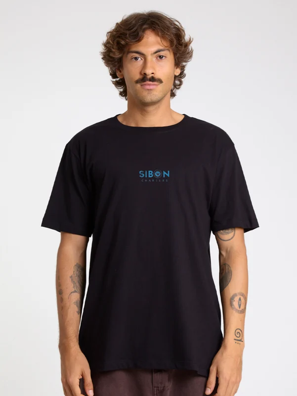Camiseta Preta Sibon X Hang Loose GG2 / PRETO