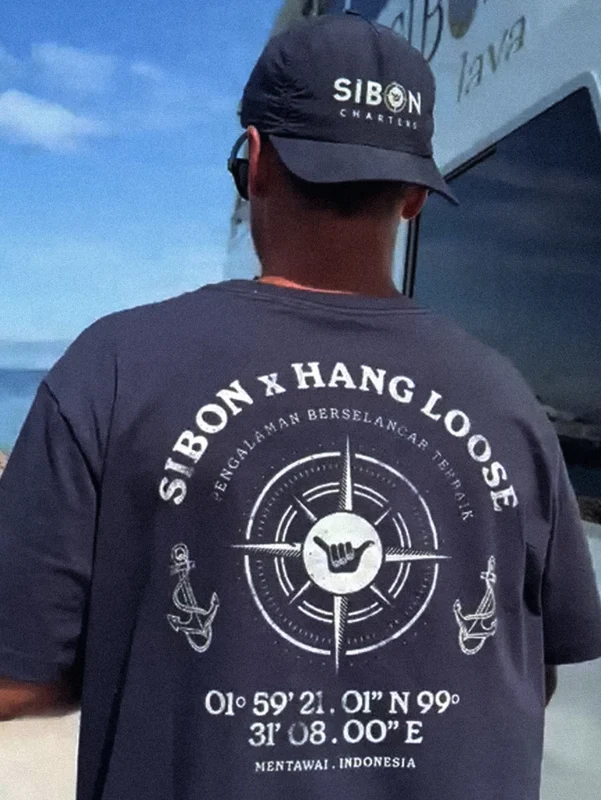Boné Sibon x Hang Loose UN / Azul Marinho