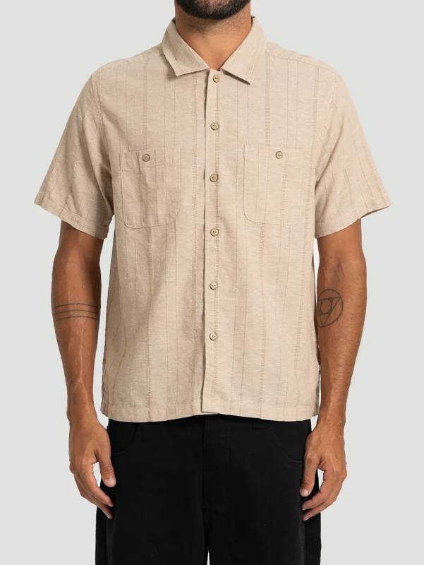 Camisa Importada Hurley Hemp Malibu SS Rose P / Rose