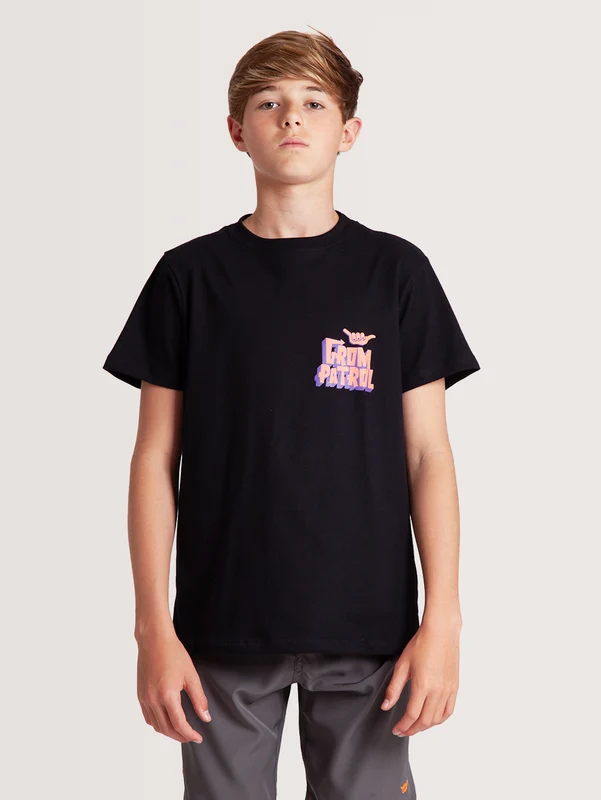 Camiseta Hang Loose Juvenil Grom Patrol Kids Collection 12 / PRETO
