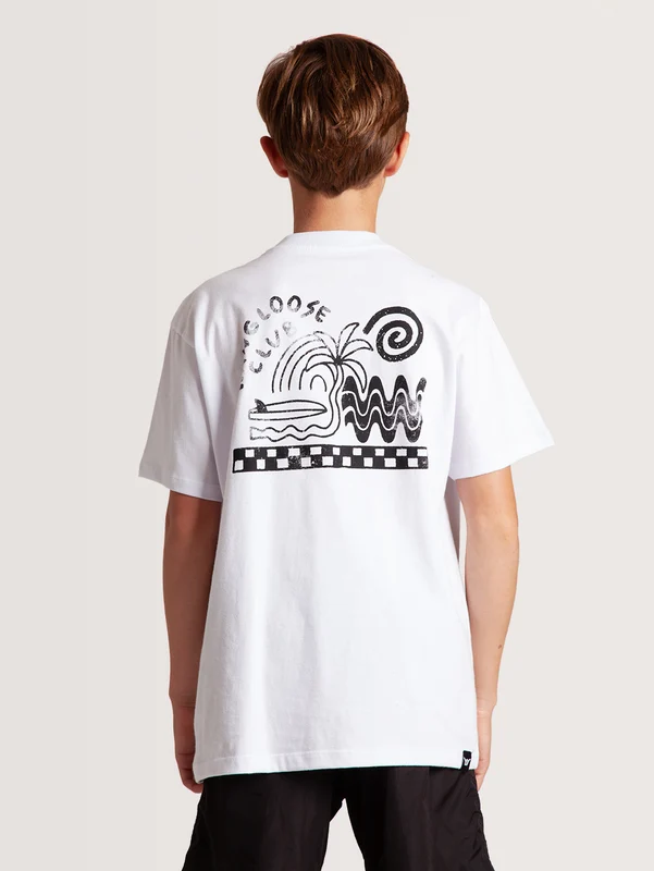 Camiseta Hang Loose Juvenil Hang Club Kids Collection 10 / BRANCO