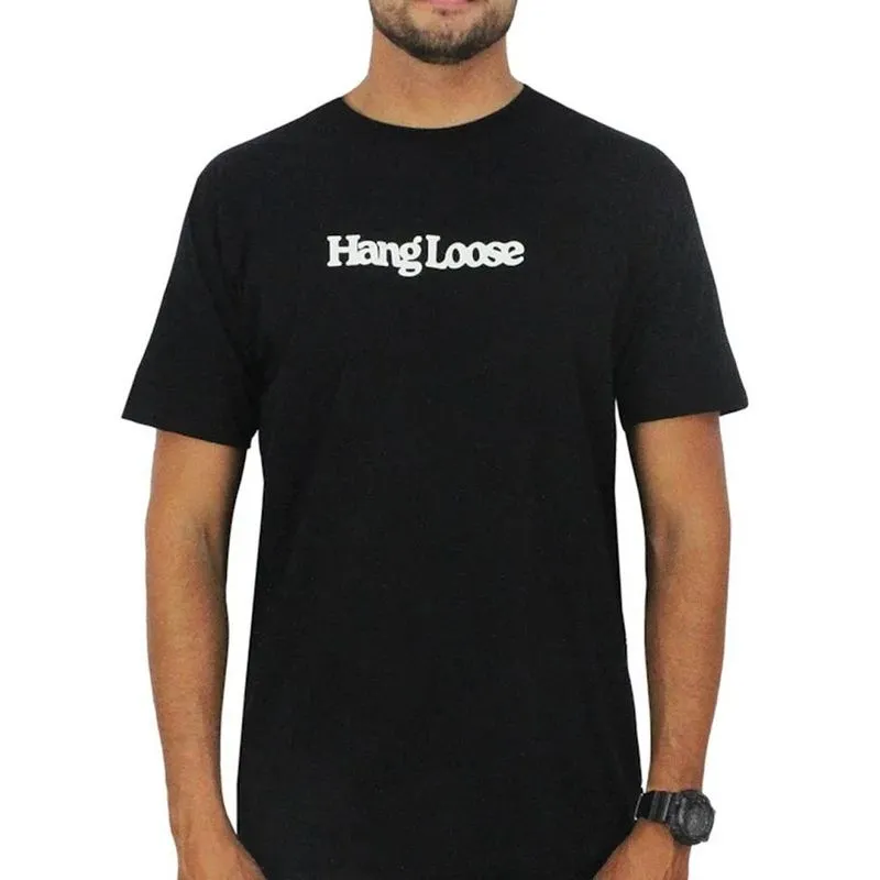 Camiseta Hang Loose Typo WT26 Masculina Preto GG / preto