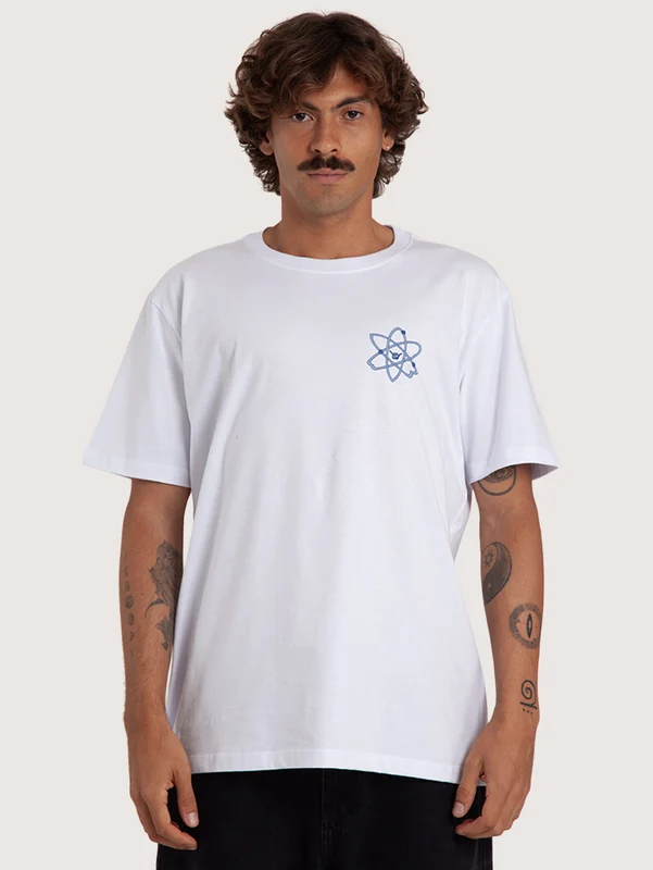 Camiseta Branca Hang Loose Atom P / Branco