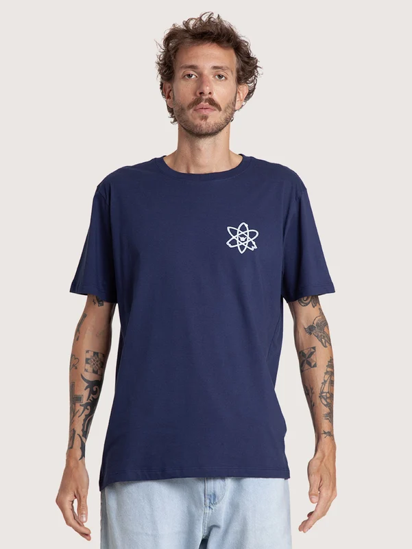 Camiseta Azul Marinho Hang Loose Atom P / Azul Marino