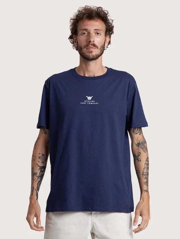 Camiseta Manga Curta Azul Marinho Hang Loose Boat G / AZUL MARINHO