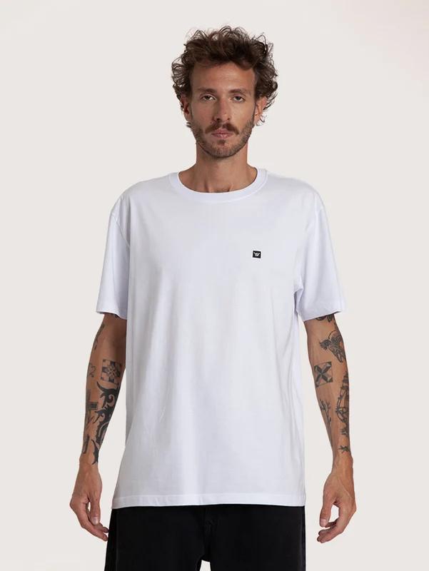 Camiseta Manga Curta Branca Hang Loose Mini M / Branco