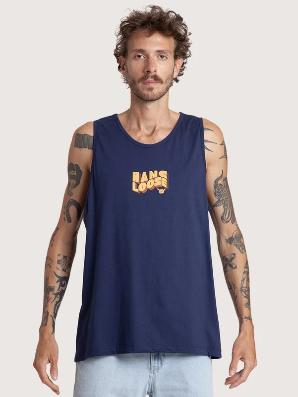 Regata Masculina Azul Marinho Hang Loose Fun G / AZUL MARINHO