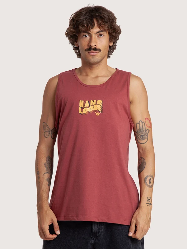Regata Masculina Figo Bordô Hang Loose Fun M / FIGO BORDO