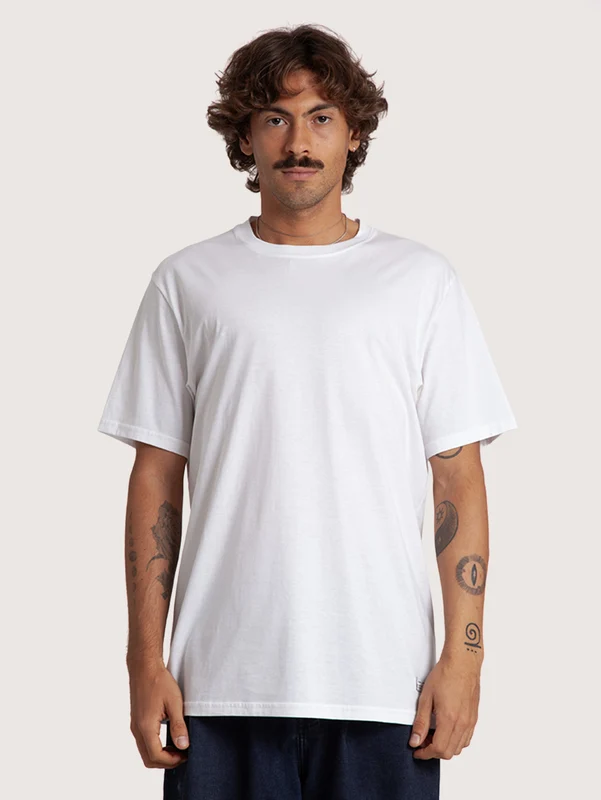 Camiseta Branca Especial Hang Loose Logopath P / Branco