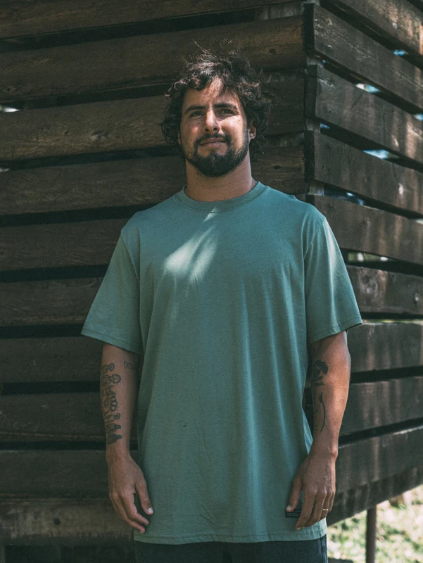 Camiseta Verde Especial Hang Loose Logopath G / VERDE