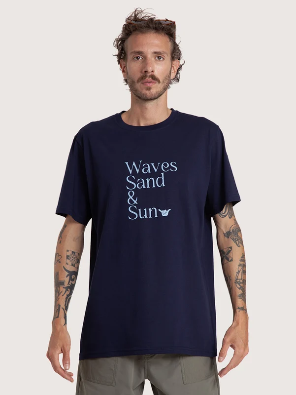 Camiseta Azul Marinho Especial Hang Loose Paradise M / Azul