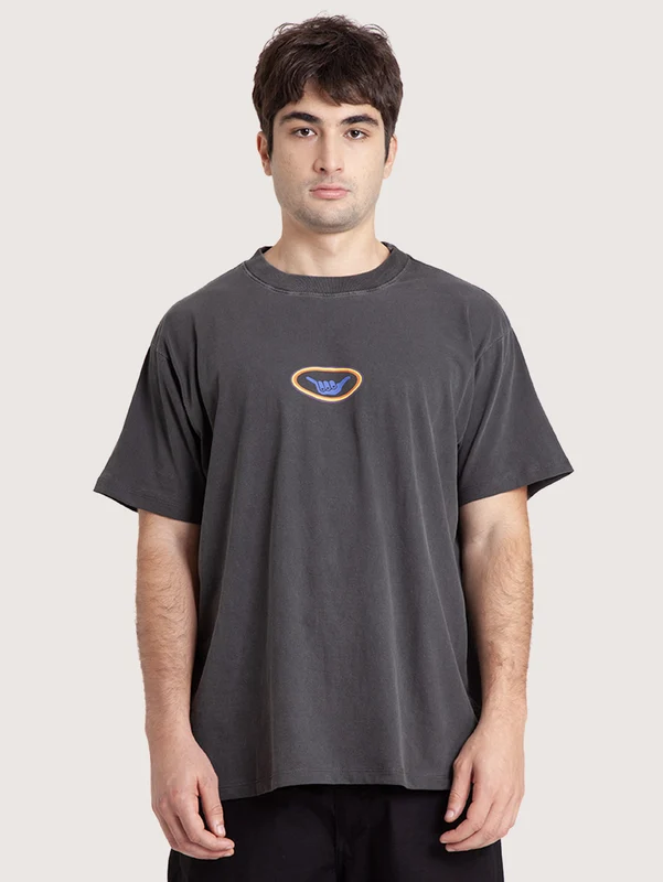 Camiseta Preta Estonada Especial Hang Loose Thunder GG / PRETO