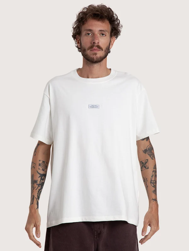 Camiseta Manga Curta Off White Hang Loose Label G / Off White