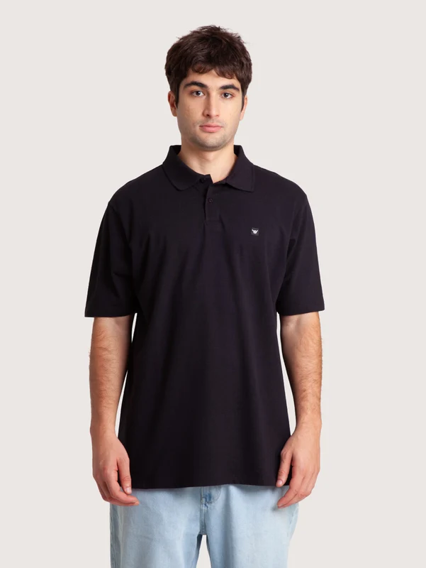 Camisa Polo Hang Loose Basic Preta G / Preto